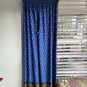 Zac & Rachel Royal Blue Smocked Waist Maxi Skirt